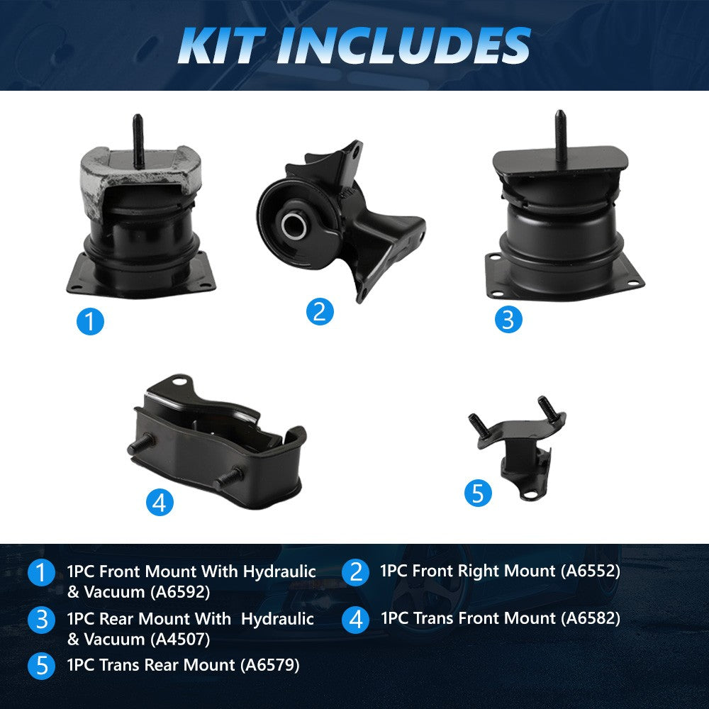 5Pcs Engine Motor & Trans Mount For Honda Accord 1998 2002 Acura TL V6 3.0L 3.2L - Image 4