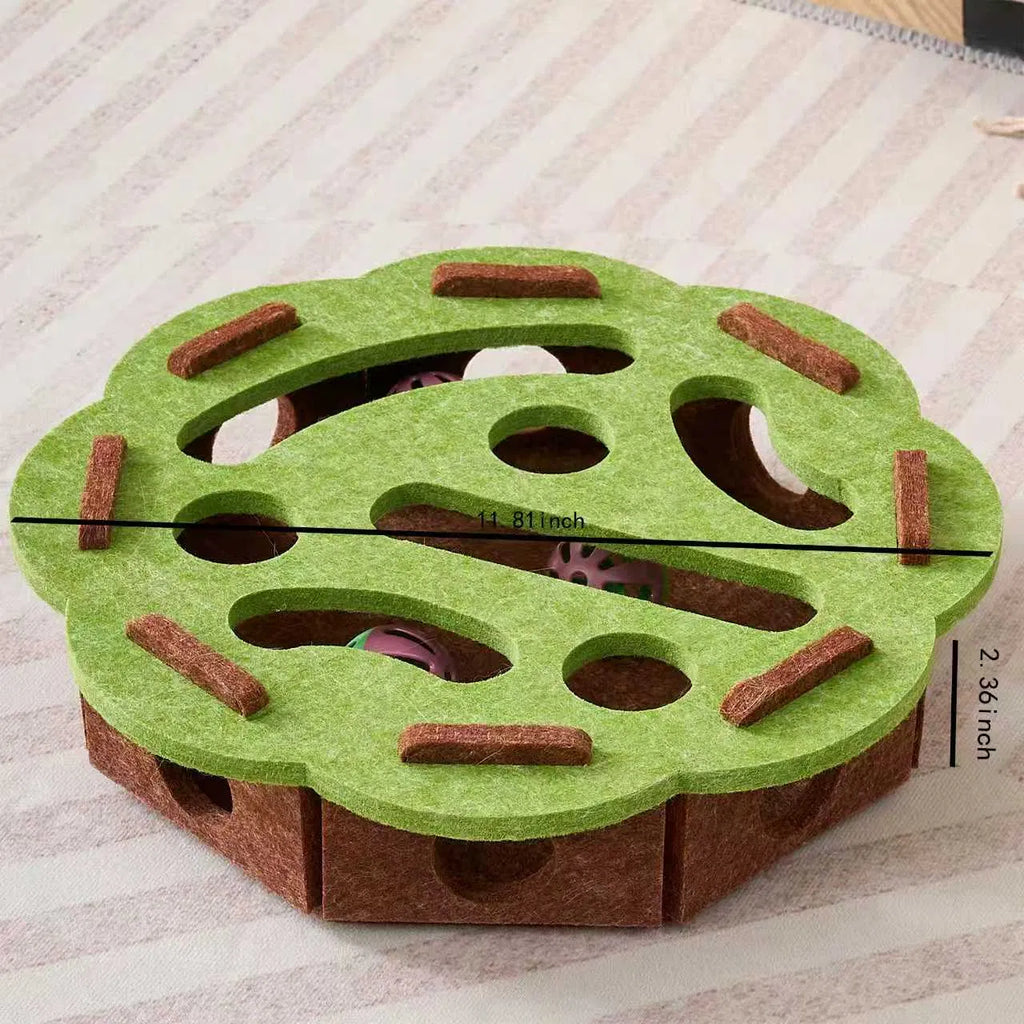 Eco Friendly Cat Scratcher Toy with Interactive Balls KittenLounge Furniture