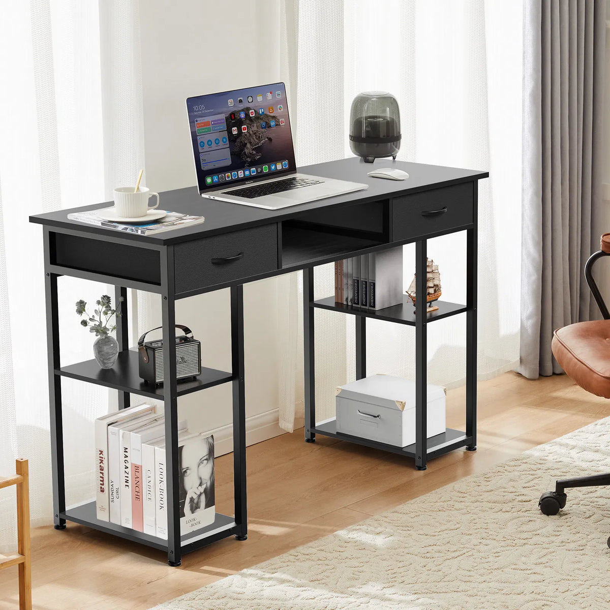 48IN Computer Desk Small Home Office Bedroom Writing Study PC Table with