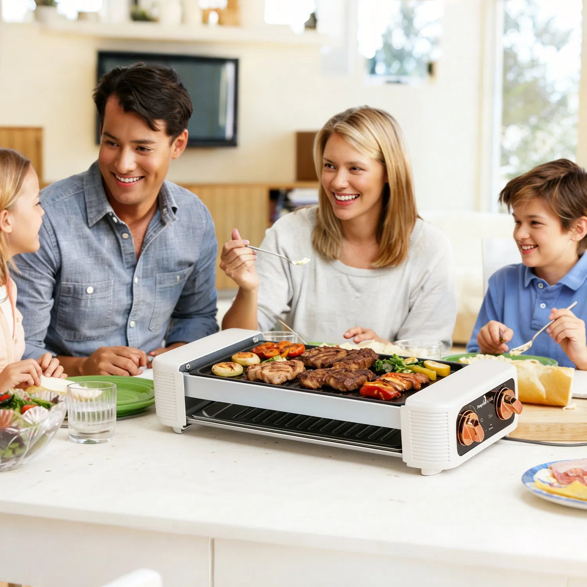 Multifunctional Electric Hot Dog Roller Machine 3 in 1 Sausage Grill with - Image 3
