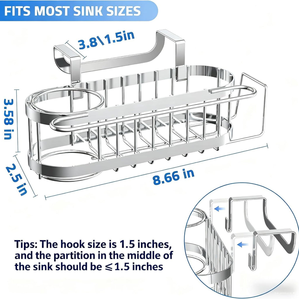 kitchen sink caddy sponge holder product angle 5