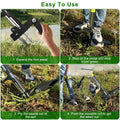 38.97in Aluminum Weed Puller Stand Up Weeder Without Bending Kneeling Manual