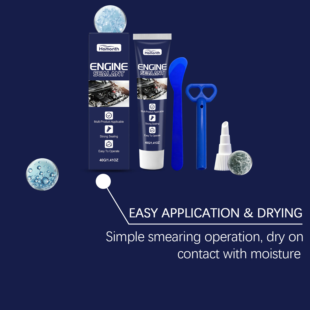 Engine Sealant Waterproof Fast Dry Non Toxic Gasket Seal For Car Motorcycle - Image 2
