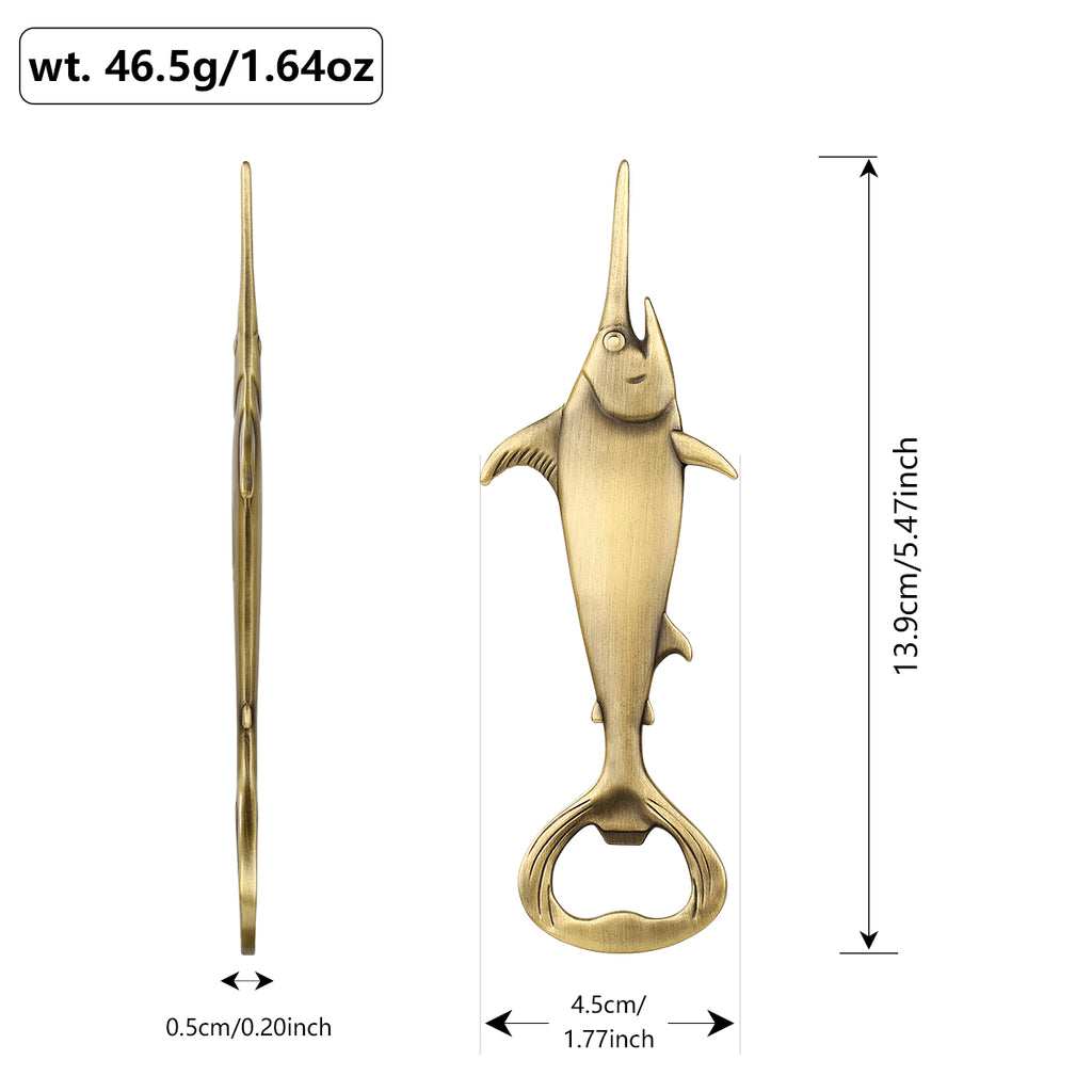 Creative Swordfish Handle Metal Beer Bottle Openers Kitchen Bar Accessories - Image 3