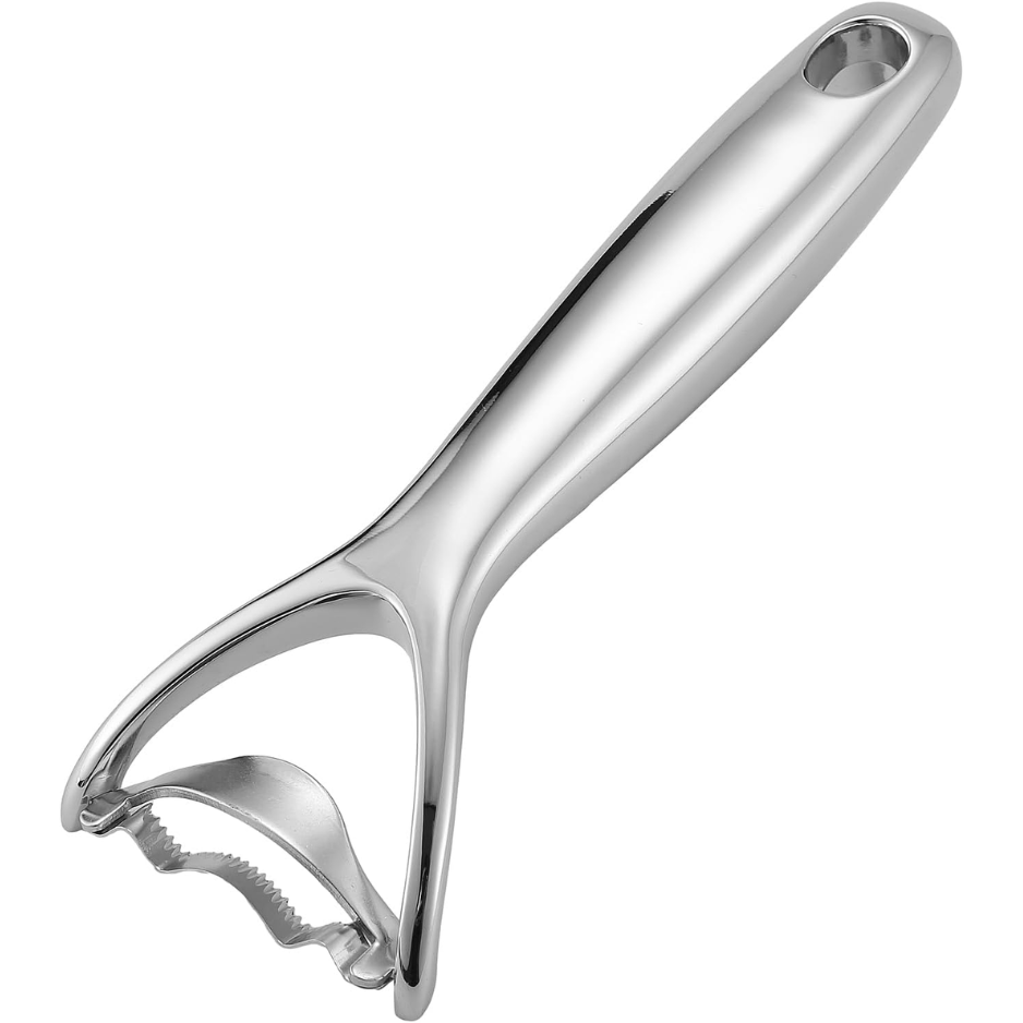 Heavy Duty Chrome Plated Zinc Corn Peeler Ergonomic Corn On The Cob Kernel - Image 2