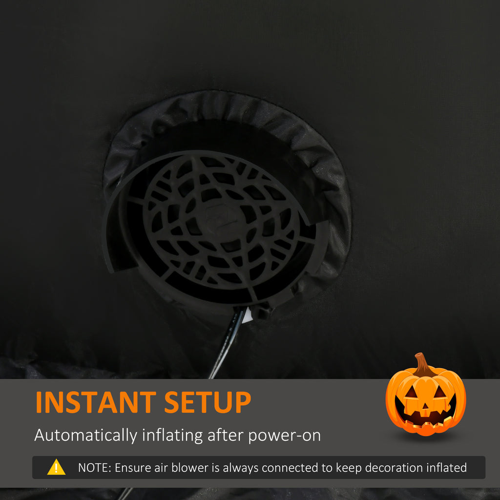 9FT Halloween Inflatable Pumpkin Ghost With Built In LED Lights Blow Up - Image 5