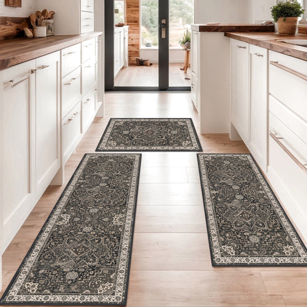 Washable Kitchen Rug Set of 3