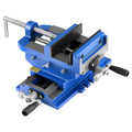 Cross Slide Drill Press Vise 4 Inch Jaw Width 2 Way Axis Bench Opening - Main View