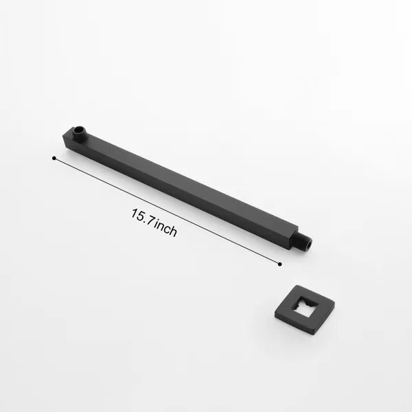 Shower Arm With Flange 1/2 NPT Tapered Threads Rain Shower Head Arm Wall