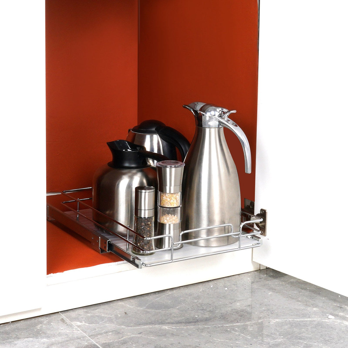 heavy-duty pull-out cabinet organizer