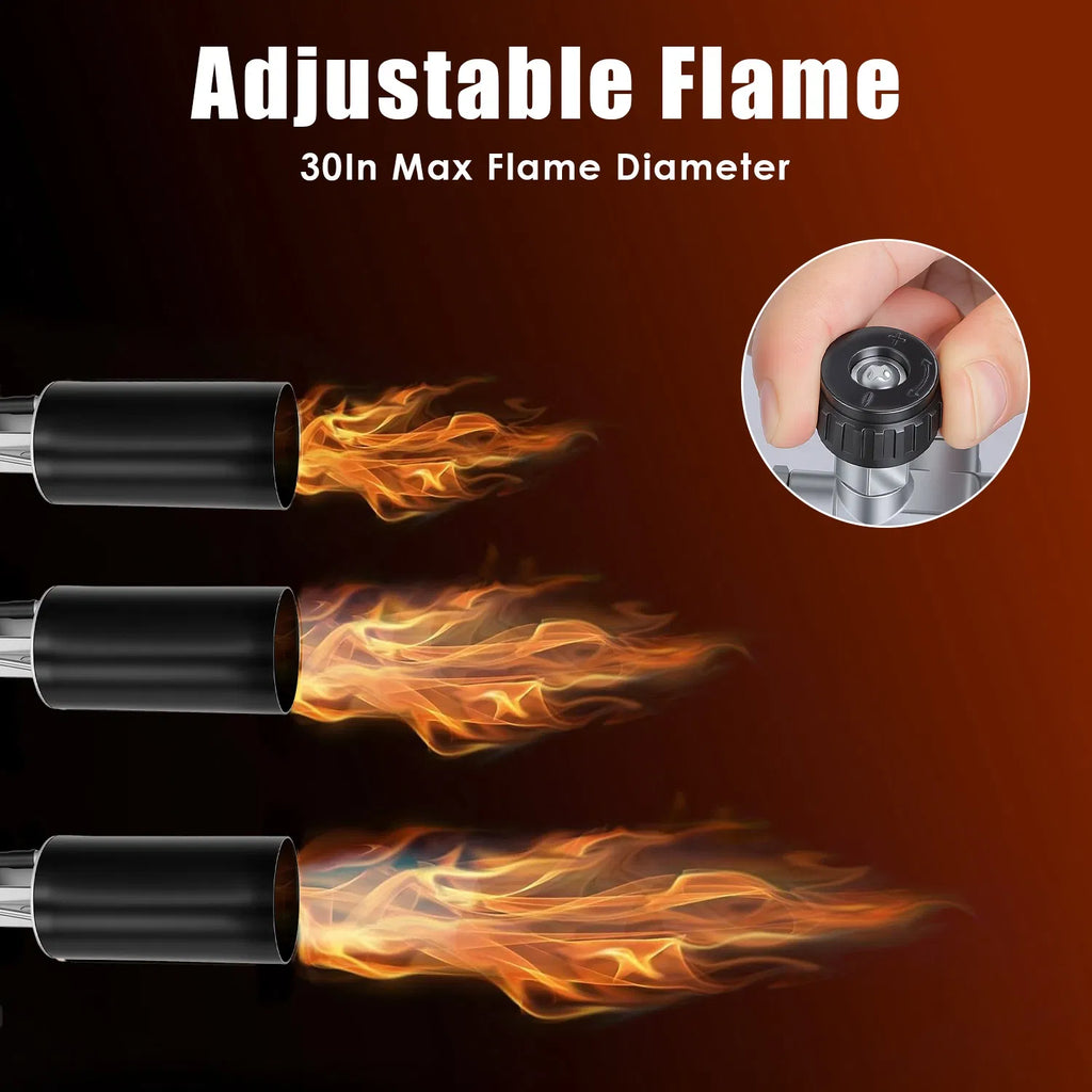 Heavy Duty Weed Torch with Piezo Ignition 180 000 BTU Propane Torch Compatible - Image 3