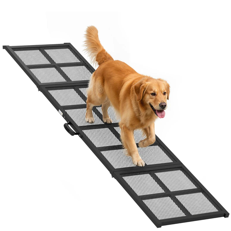 pawhut dog car ramp extra dimensions and features