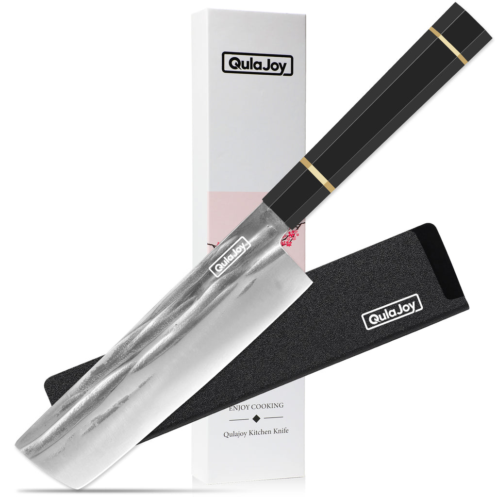 Qulajoy Chef Knife 8 Inch Hand Forged Swedish Sandvik Steel Gyuto Cooking