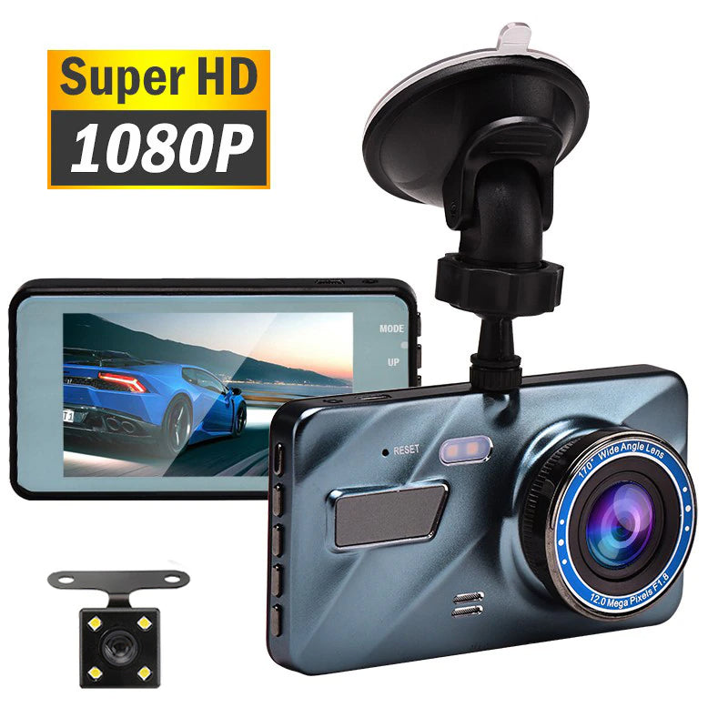Touch Screen Dash Cam 4" 1080p Dual Lens Car DVR Recorder Front And Rear Camera - Image 8