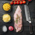 Qulajoy Santoku Knife High Carbon Stainless Steel Chef Knife Japanese Kitchen