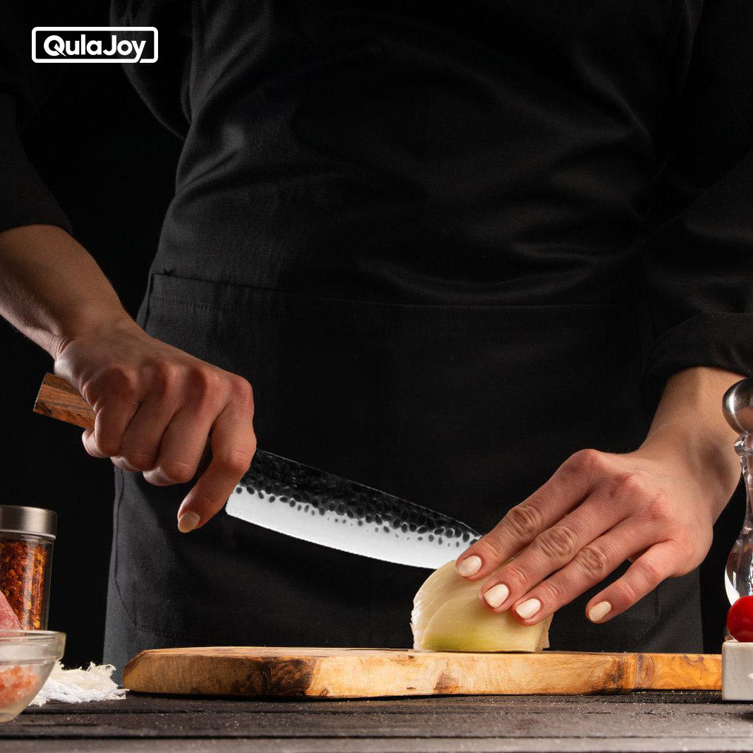 Qulajoy 7 Inch Santoku Knife Professional Japanese Chef Knife Razor Sharp - Image 2