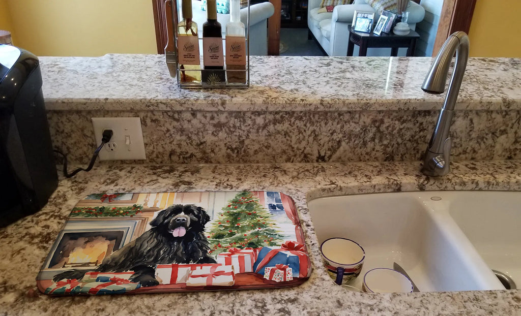 Newfoundland Cozy Christmas Dish Drying Mat Absorbent Dish Drying Mat Pad for - Image 4