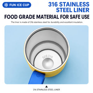 26oz Insulated Tumbler With Handle & Straw Stainless Steel Cold Cup Keeps - Image 3