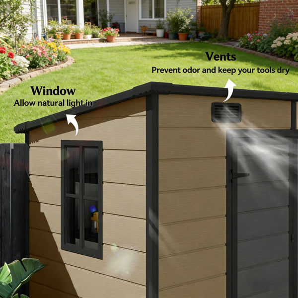 Outdoor Garden Storage Shed Tool House - Image 4