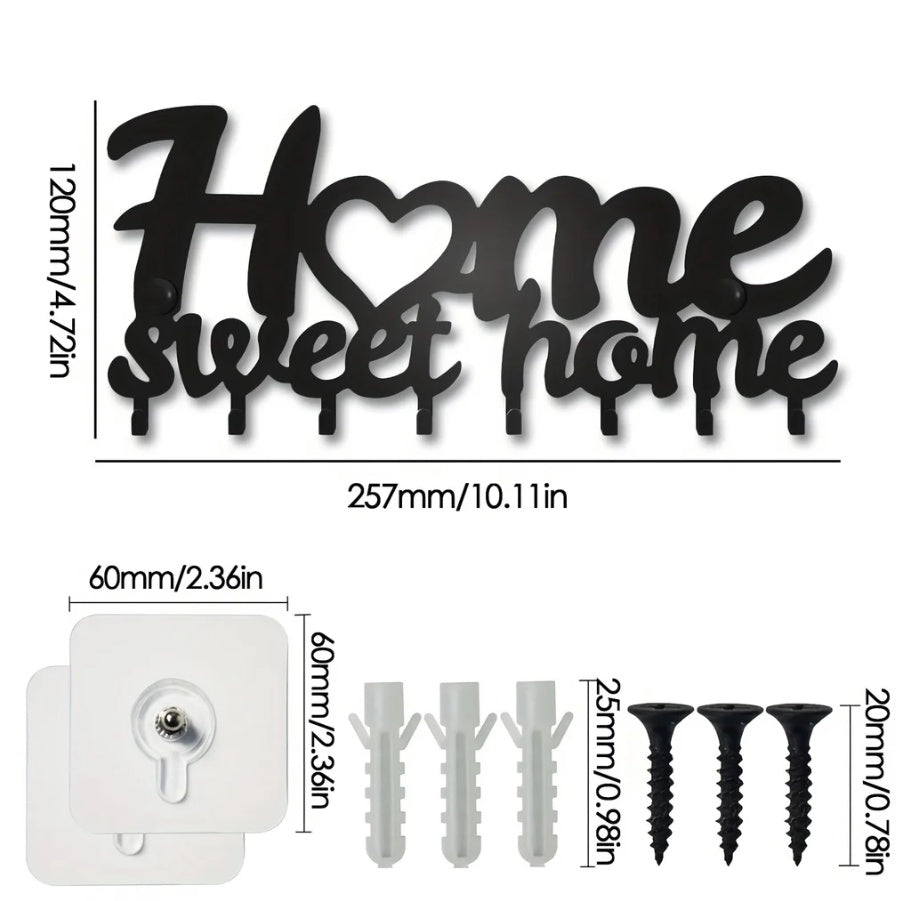 sleek adhesive key holder metal packaging and components