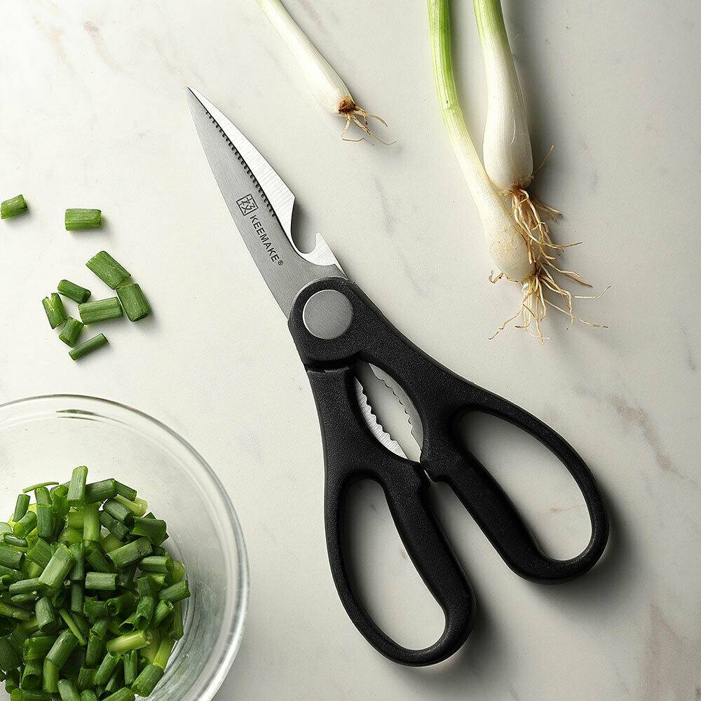 2Pcs Chef Knife Set Stainless Steel Kitchen Shears Scissor Cutlery Slicing Gift - Image 2