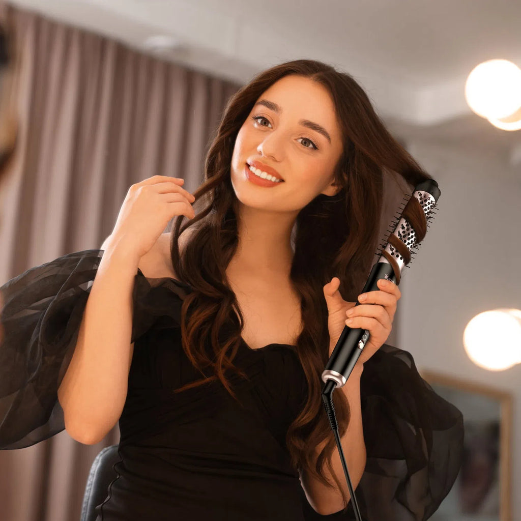 5 in 1 Curling Wand Hair Curling Iron Normal Type Brush Anti Tangle Hair - Image 3