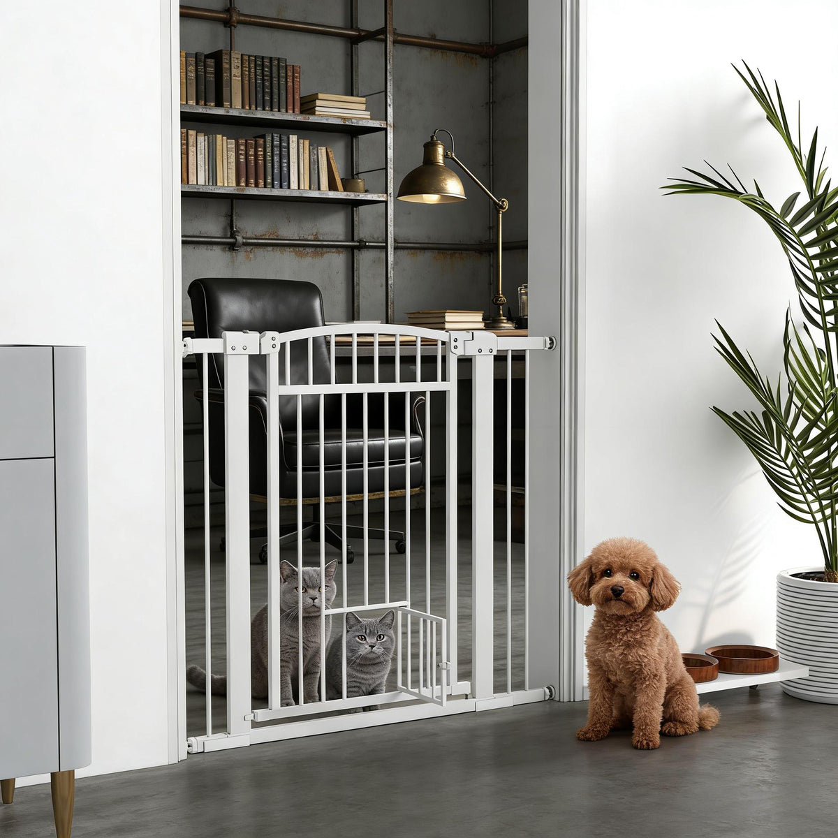Pet Gate Extra Wide Walk Through Dog Cat Door