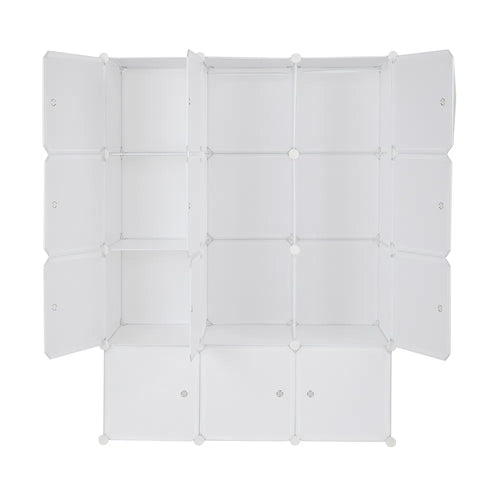 12 cube organizer stackable plastic detail and structure