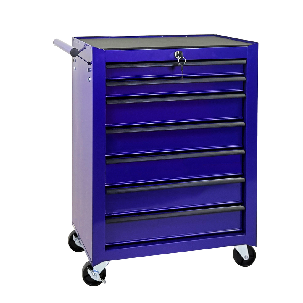 7 Drawer Rolling Tool Storage Cabinet With Detachable Top Tool Box Universal - Image 5