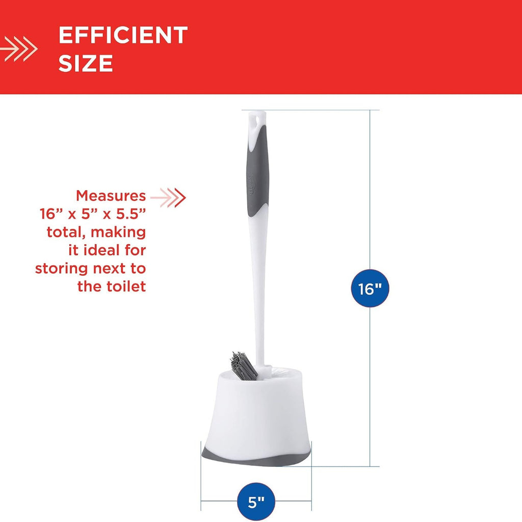 corner toilet bowl brush with in use lifestyle