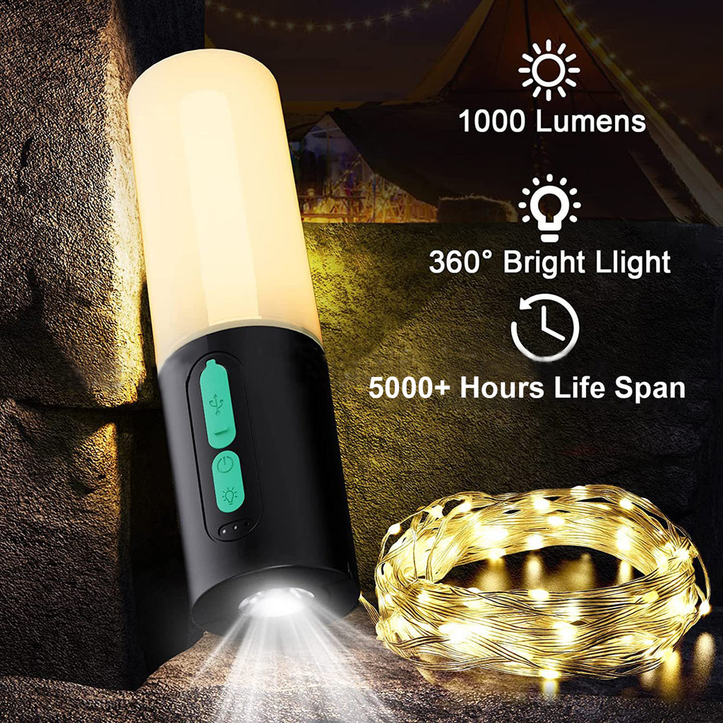 Outdoor Camping Lantern Emergency Flashlight Night Light String Lights Type C - Image 2