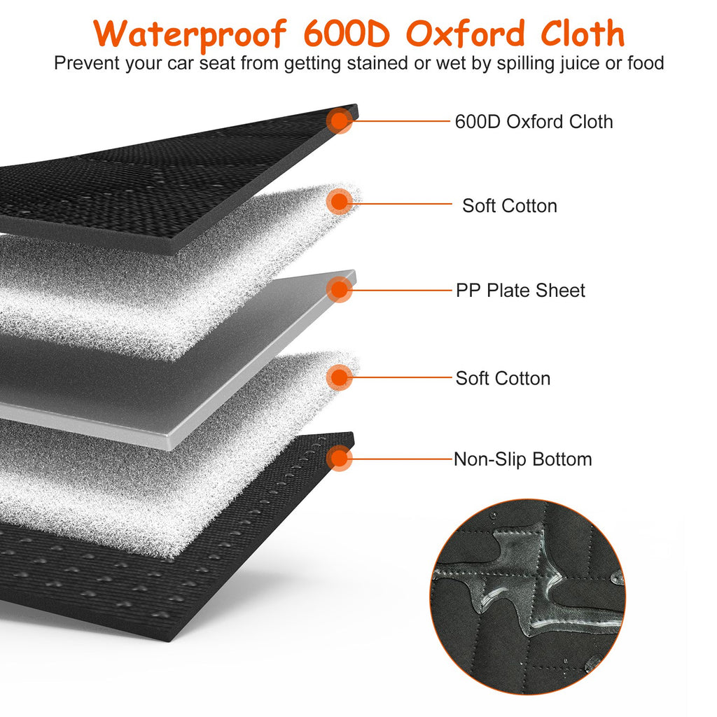 dog car back seat cover dimensions and features