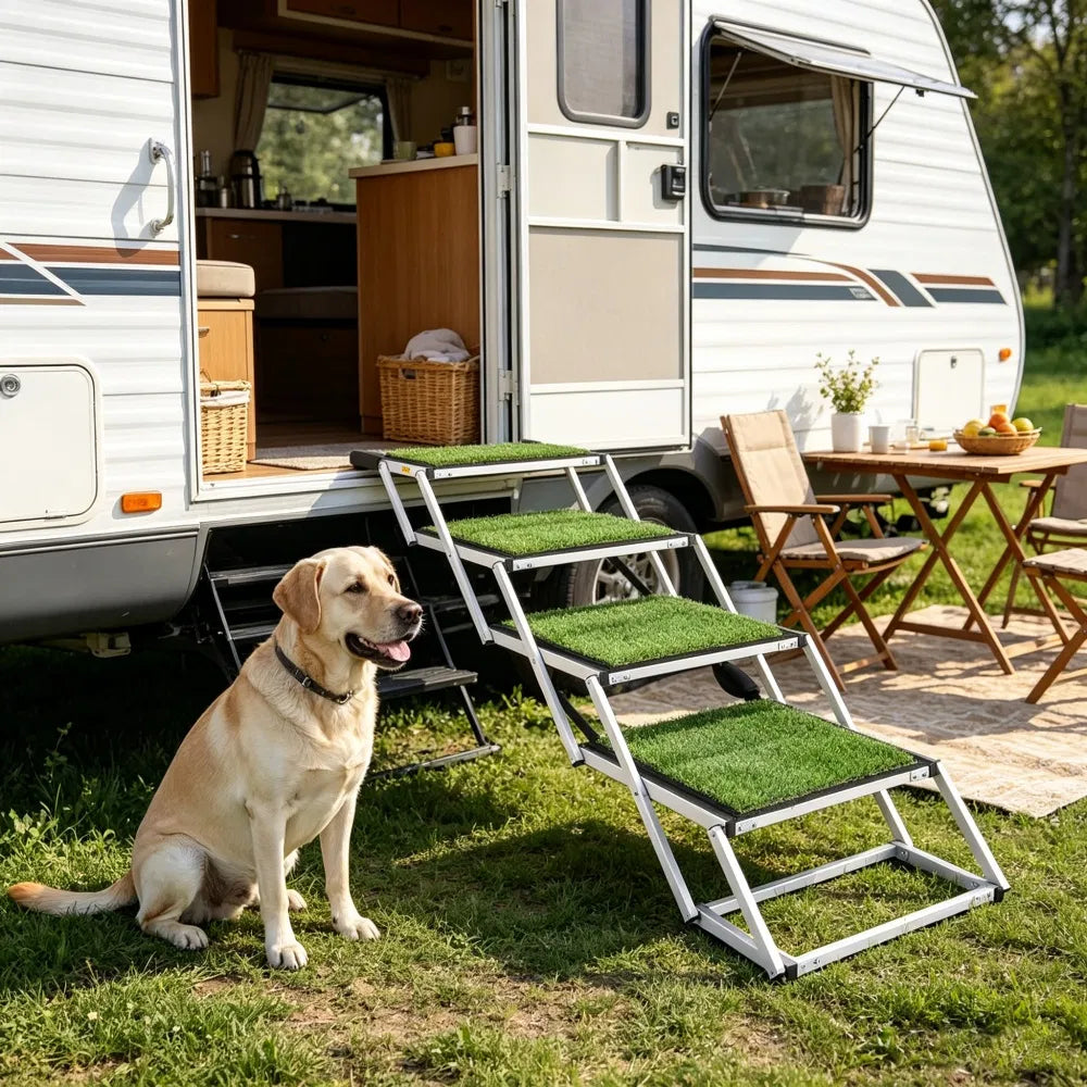 Pet Stairs with Adjustable Height for Outdoor - Image 4