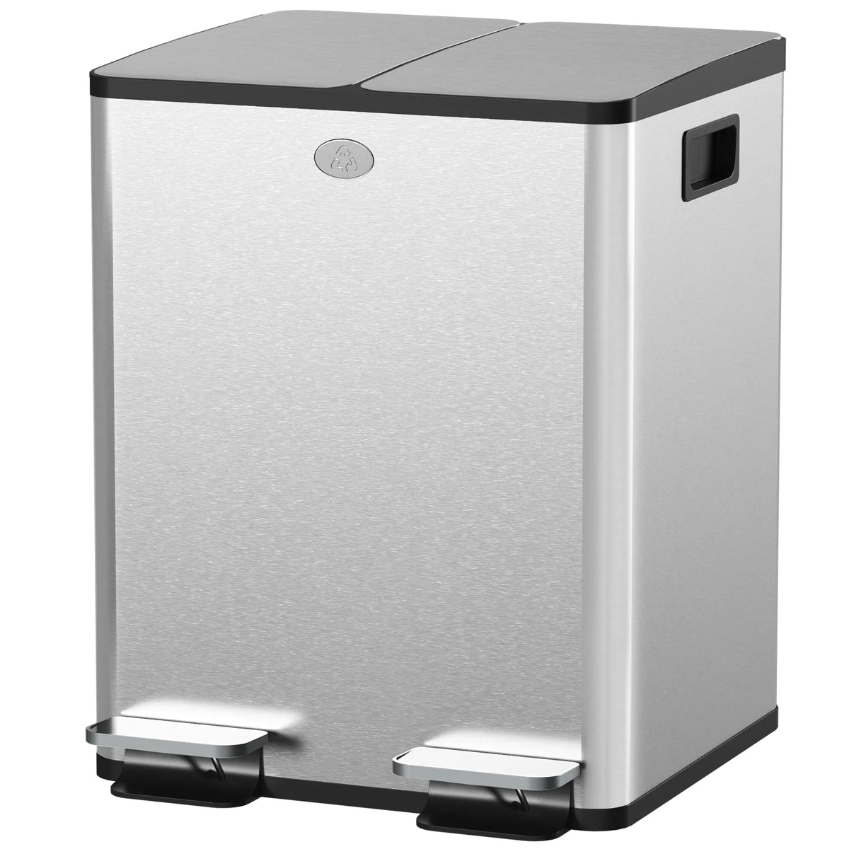Dual Garbage Bin Soft Close Trash Can with Foot Pedal 2 x 20 Liter Garbage - Image 5