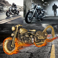 Old Style Motorcycle Beer Bottle Opener Black Gift Box With Greeting Card