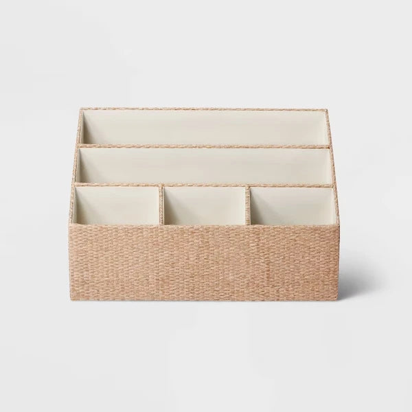Woven 5 Slot Desktop Storage Set Taupe - Image 3