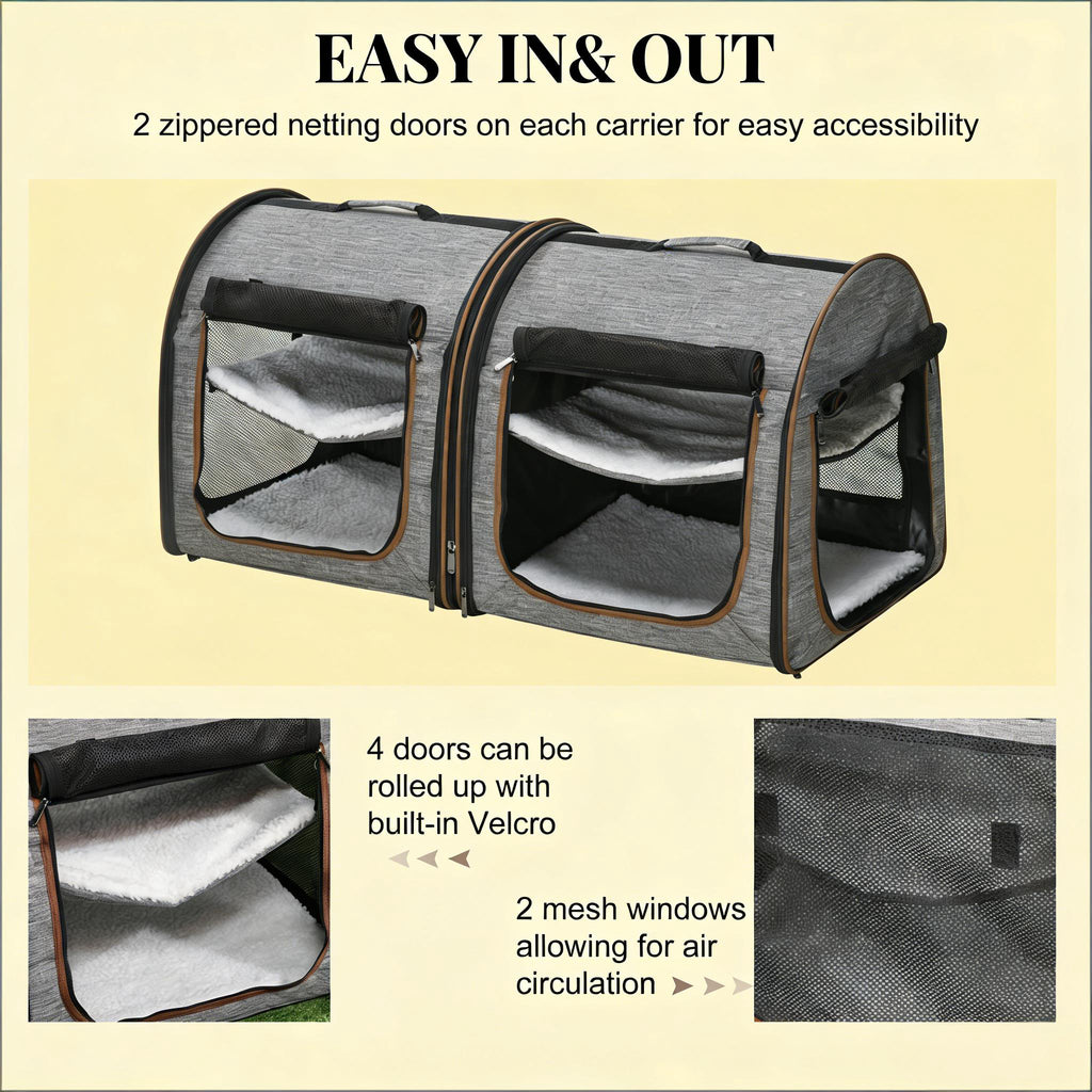 Travel Pet Crate Portable Soft Sided Cat Carrier Bag - Image 4