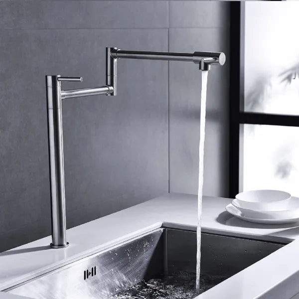 Pot Filler Faucet Brushed Nickel Finish with Extension Shank - Image 5