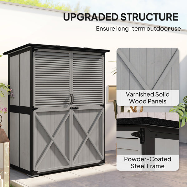 Outdoor Garden Storage Shed Tool House - Image 5