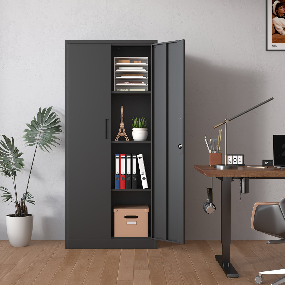 71 H Metal Garage Storage Cabinet