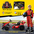 24V Electric Go Kart Battery Powered Kids Drift Kart with Adjustable Seat