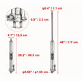 3 Ton Hydraulic Long Ram Jack Engine Hoist Cylinder with Clevis Base for