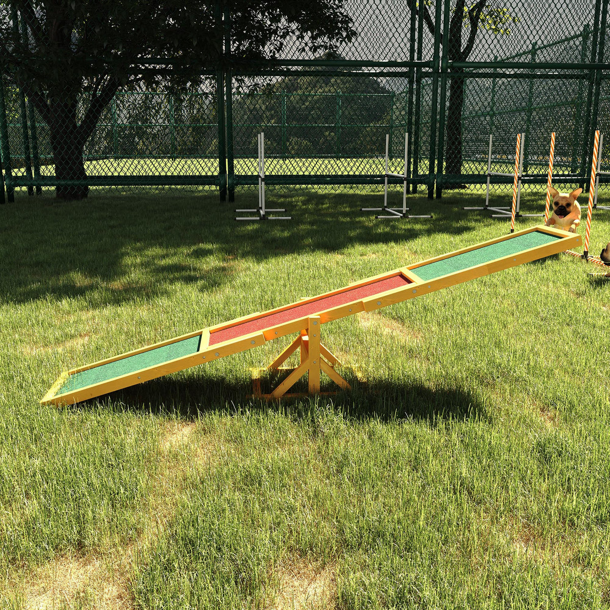 Wooden Dog Agility Seesaw for Balance Training and Exercise Platform Equipment - Image 2