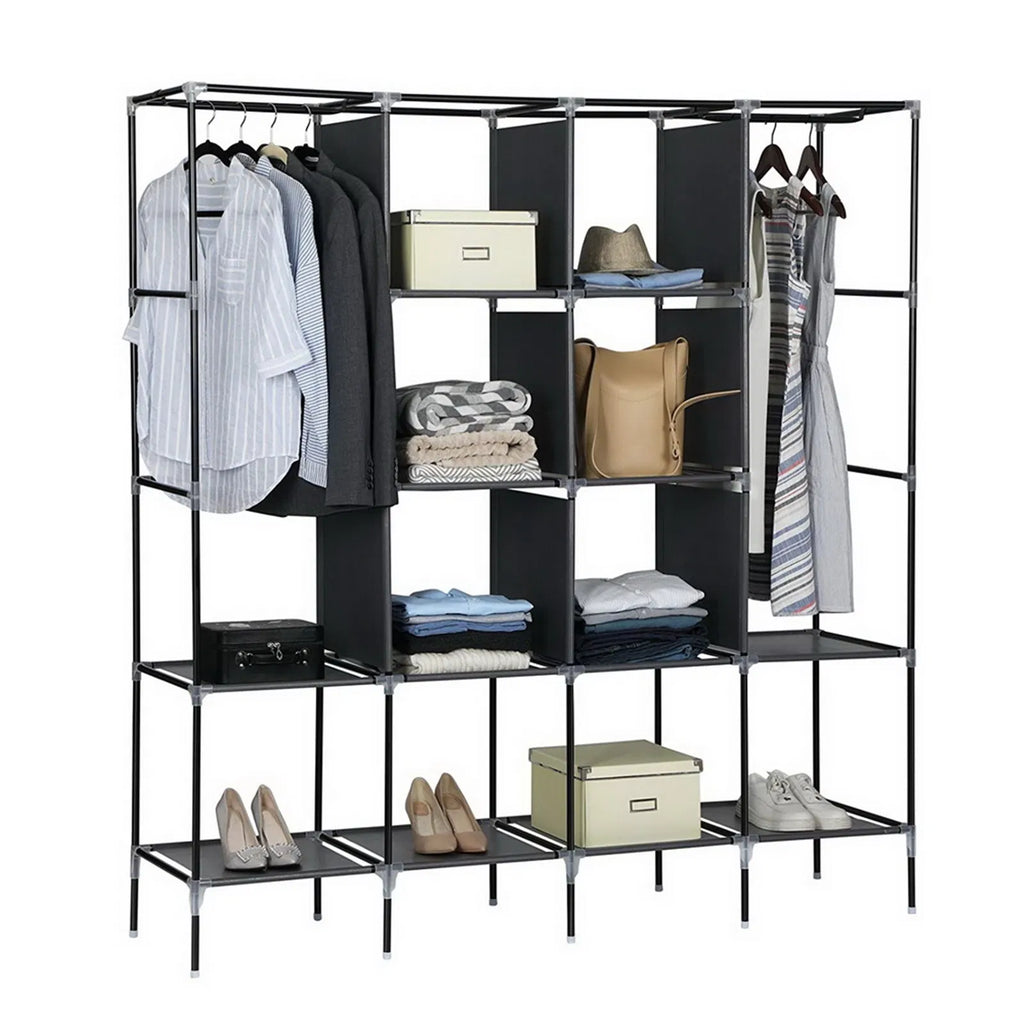 67" clothes closet portable wardrobe product angle 7