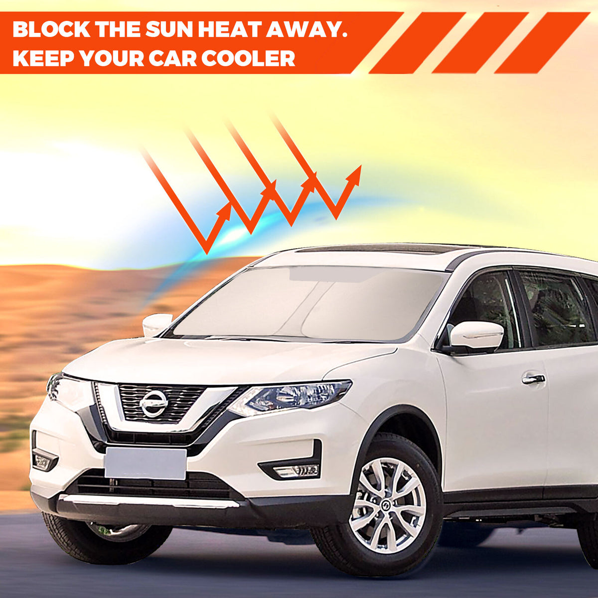 For Issan Rogue 2014 2020 Car Front Windshield Sun Shade Reflective Uvs Cover - Image 5