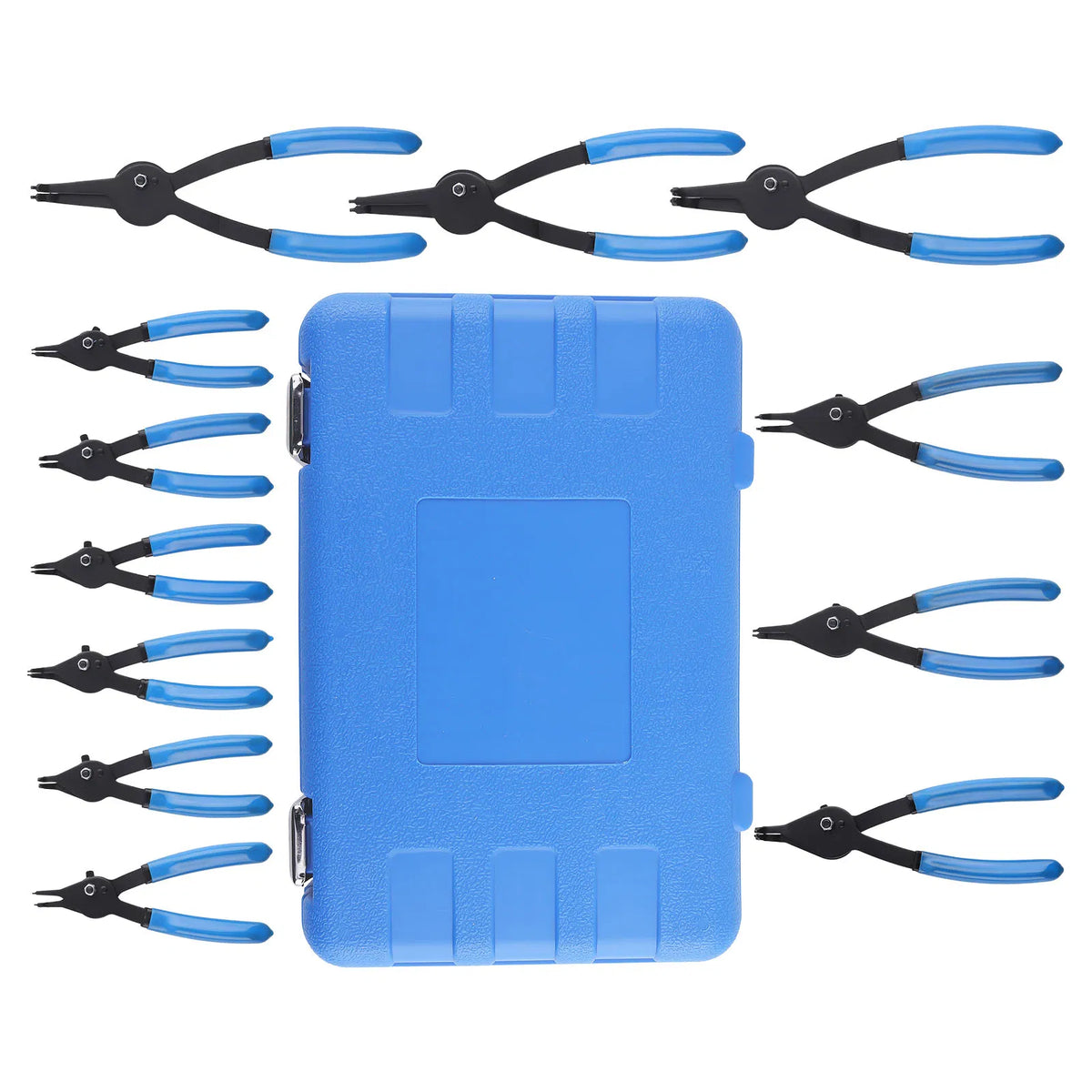 12 PC Versatile Retaining Snap Ring Pliers set Heavy Duty Fixed Tip 0 45 90 - Image 4