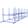 Set of 6 Dog Agility Training Equipment Adjustable Jump Bar Pet Exercise Kit
