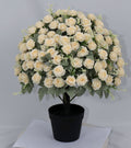 24 Inch Artificial Rose Decoration UV Resistant Lifelike Faux Floral Plants