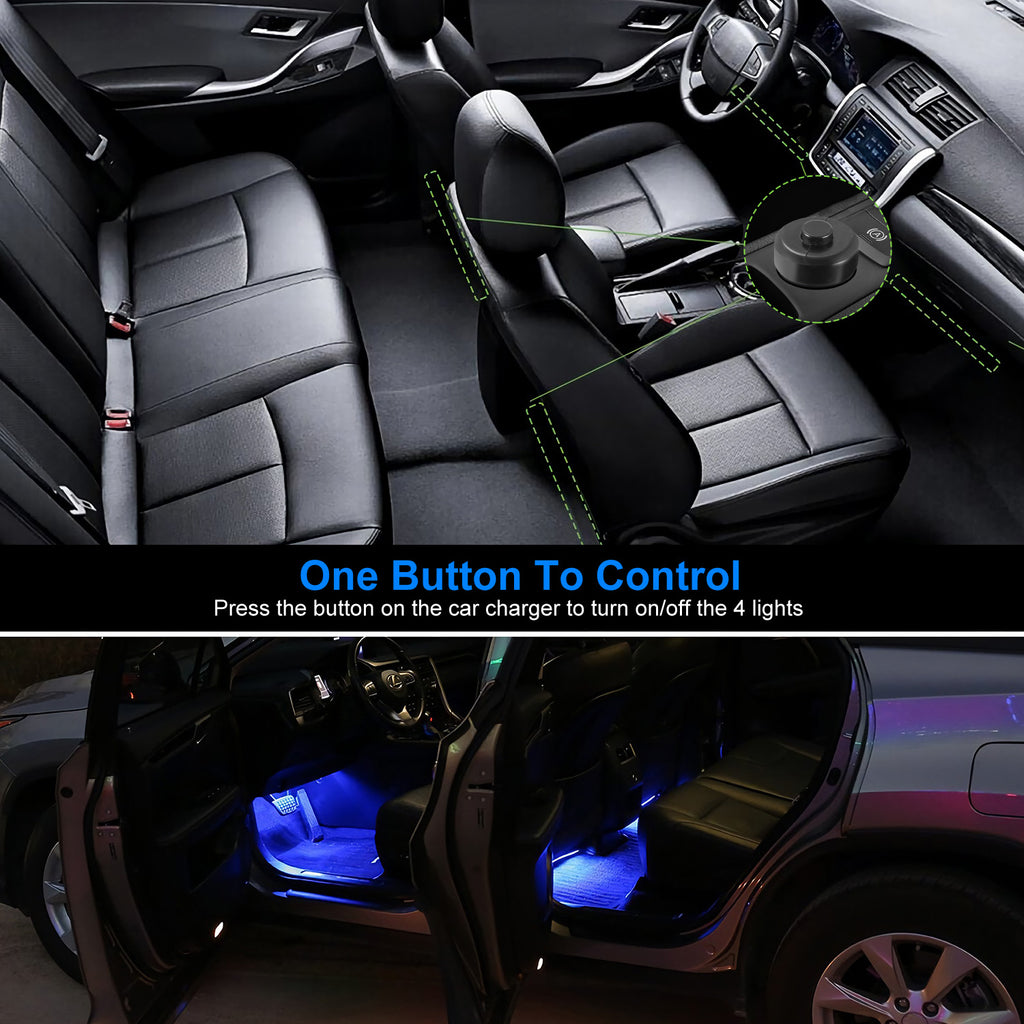 4pcs car interior led atmosphere product angle 8