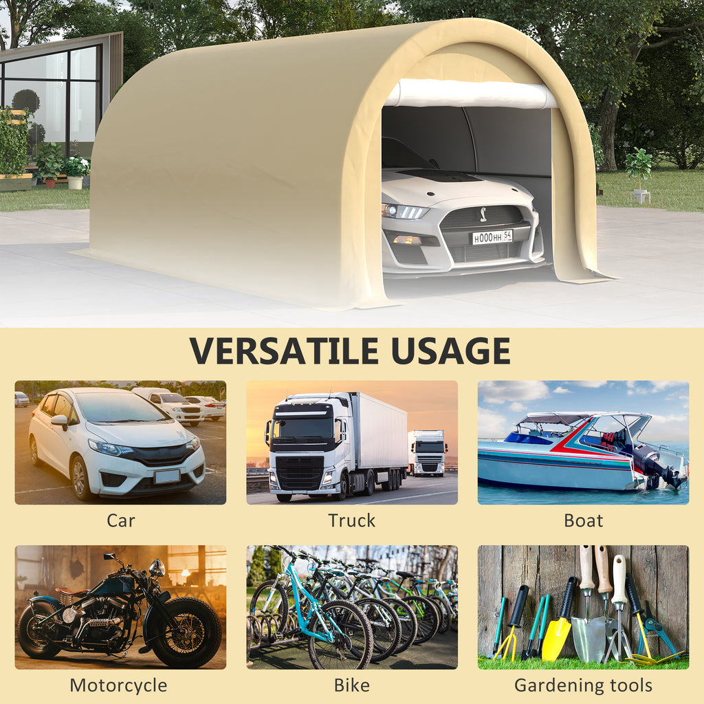 10 x 16 Carport Heavy Duty Portable Garage Storage Tent with Large Zippered